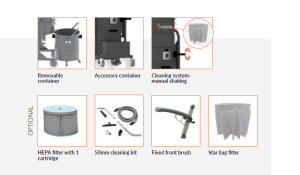 Индустриална Прахосмукачка iVISION за Сухо и Мокро Почистване GC-3-100WD Wet&DryLine4304